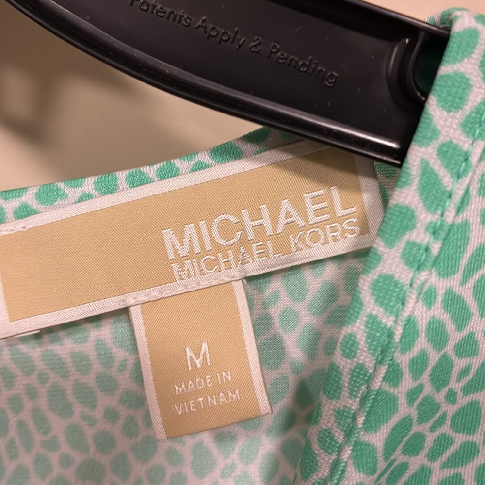 Michael Kors Mint Ruffle Sleeve Blouse medium - Picture 2 of 7